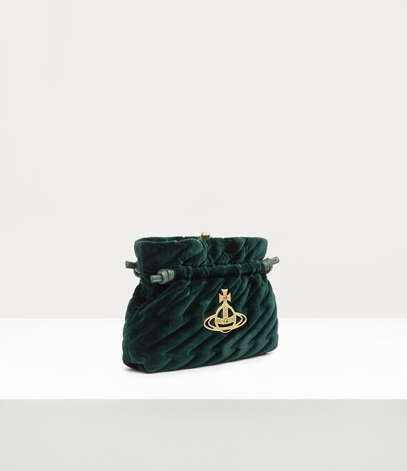 Vivienne Westwood eva small clutch in green